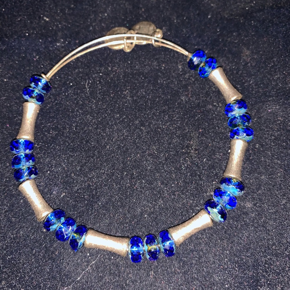 Alex and Ani Glade Azure cobalt blue bracelet